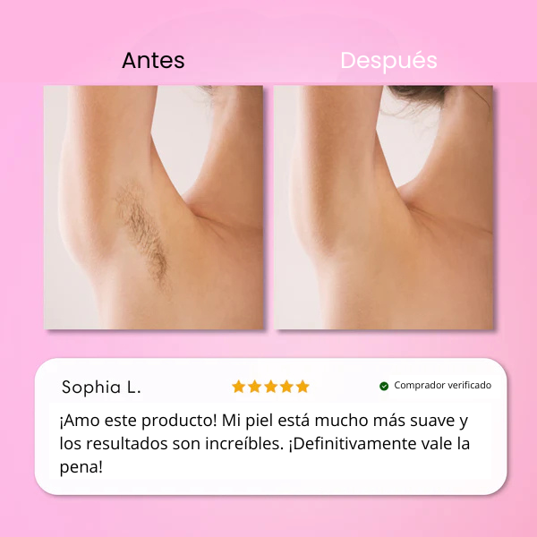Crema depilatoria indolora para piel suave y sin irritación