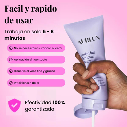 Crema depilatoria indolora para piel suave y sin irritación