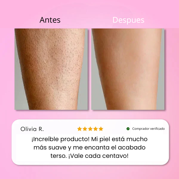 Crema depilatoria indolora para piel suave y sin irritación